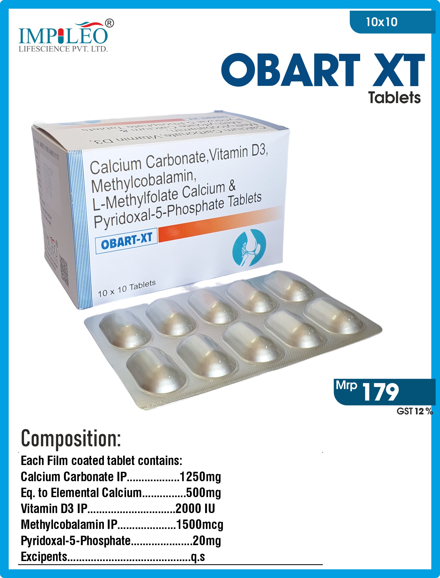 Leading PCD Pharma Franchise Provides OBART XT Tablets 