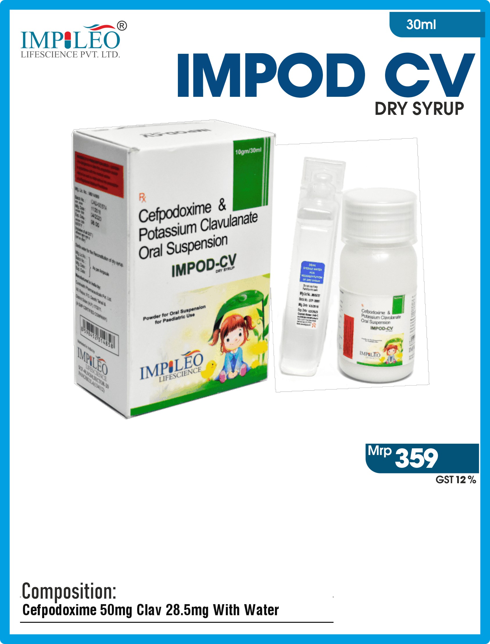 Unlocking Treatment Options: IMPOD CV Dry Syrup Available via PCD Pharma Franchise in Chandigarh