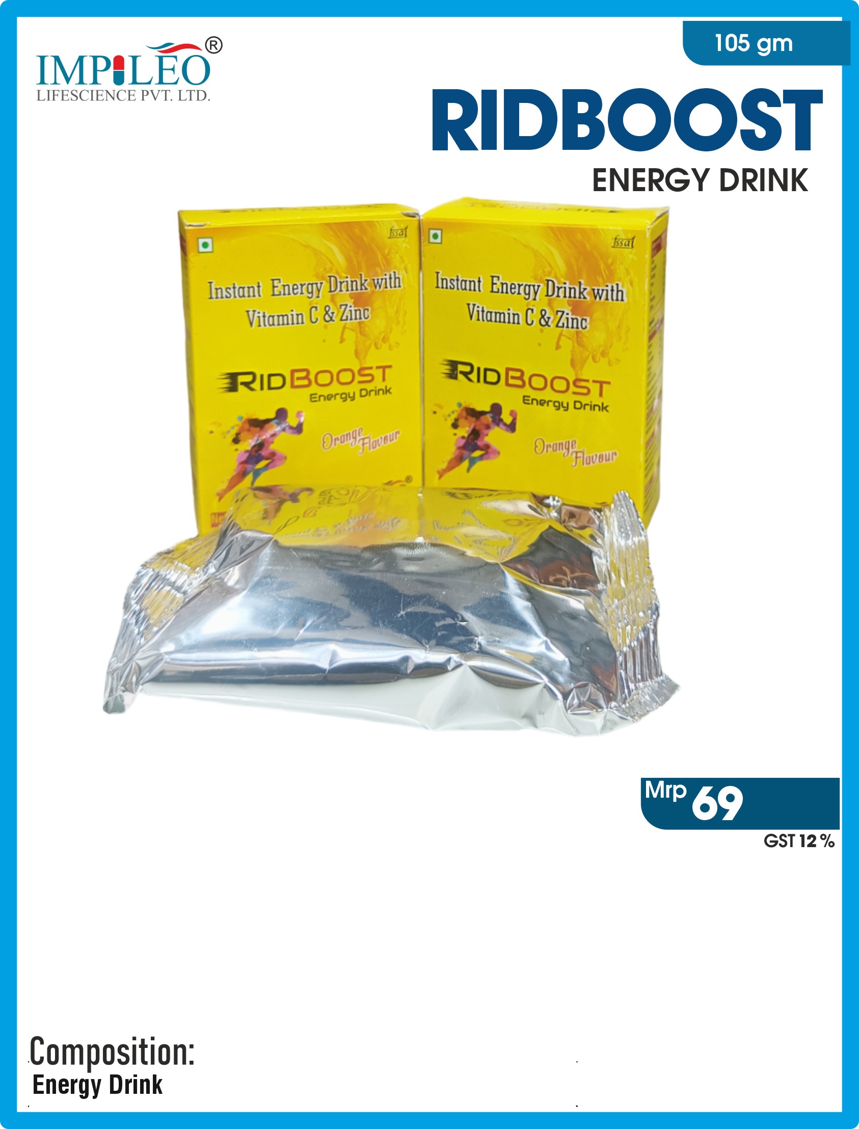 Unleash Vitality: Premium Ridboost (Energy Drink) from Top PCD Pharma Franchise in Chandigarh
