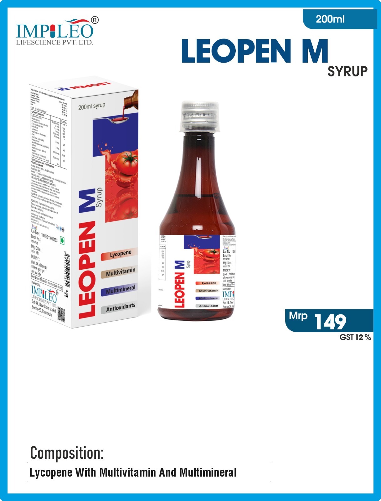  Enhance Your Health Regimen: LEOPEN M Syrup Now in PCD Pharma Franchise in Chandigarh