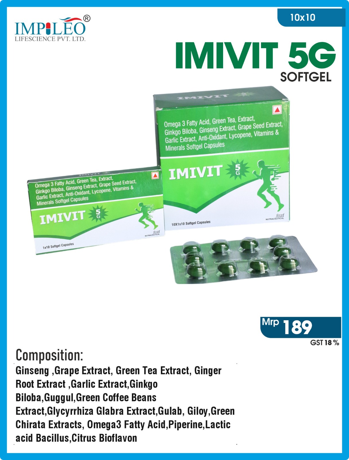 Superior IMIVIT 5G Softgel Capsule Now Available from Leading PCD Pharma Franchise in Chandigarh