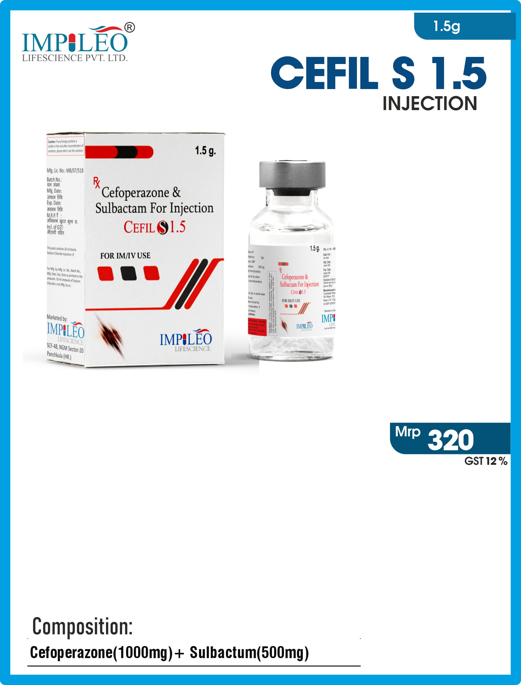 Elevate Your Health: CEFIL S 1.5 Injection - Premier PCD Pharma Franchise in India