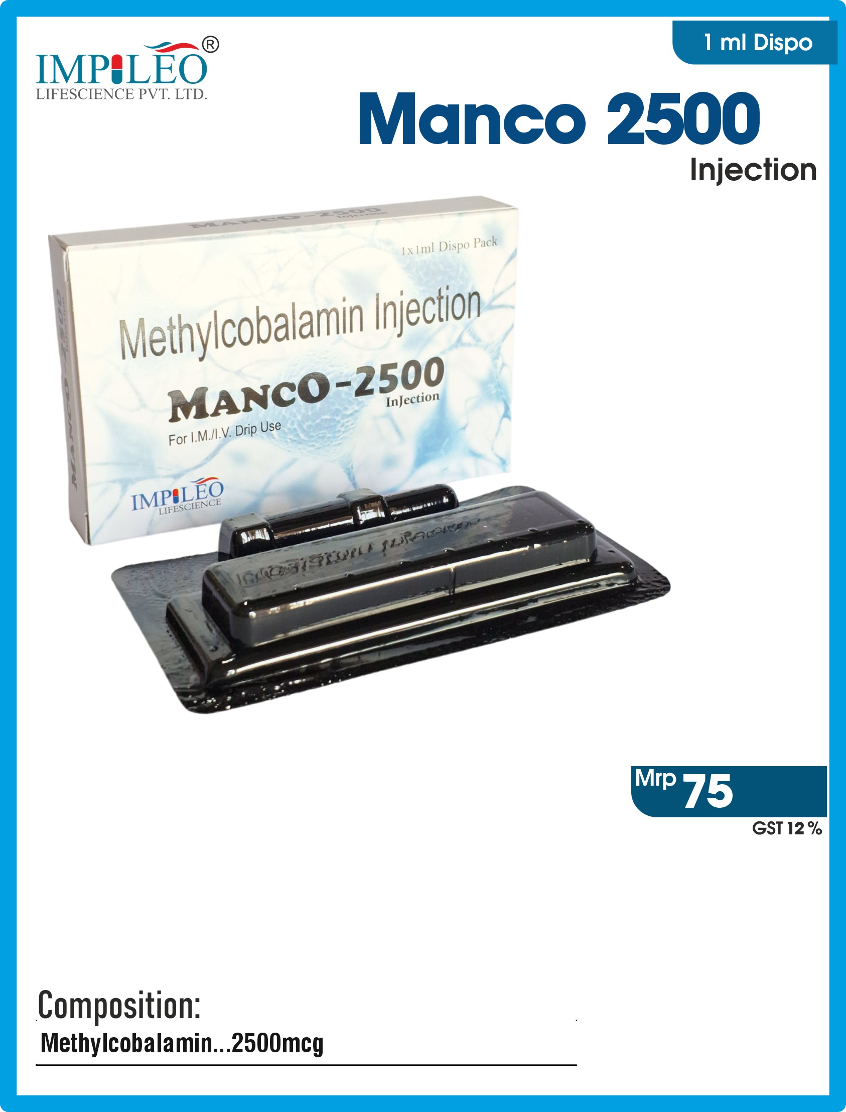 Enhance Pain Management Solutions: MANCO 2500 Injection - Third Party Manufacturing in Baddi 