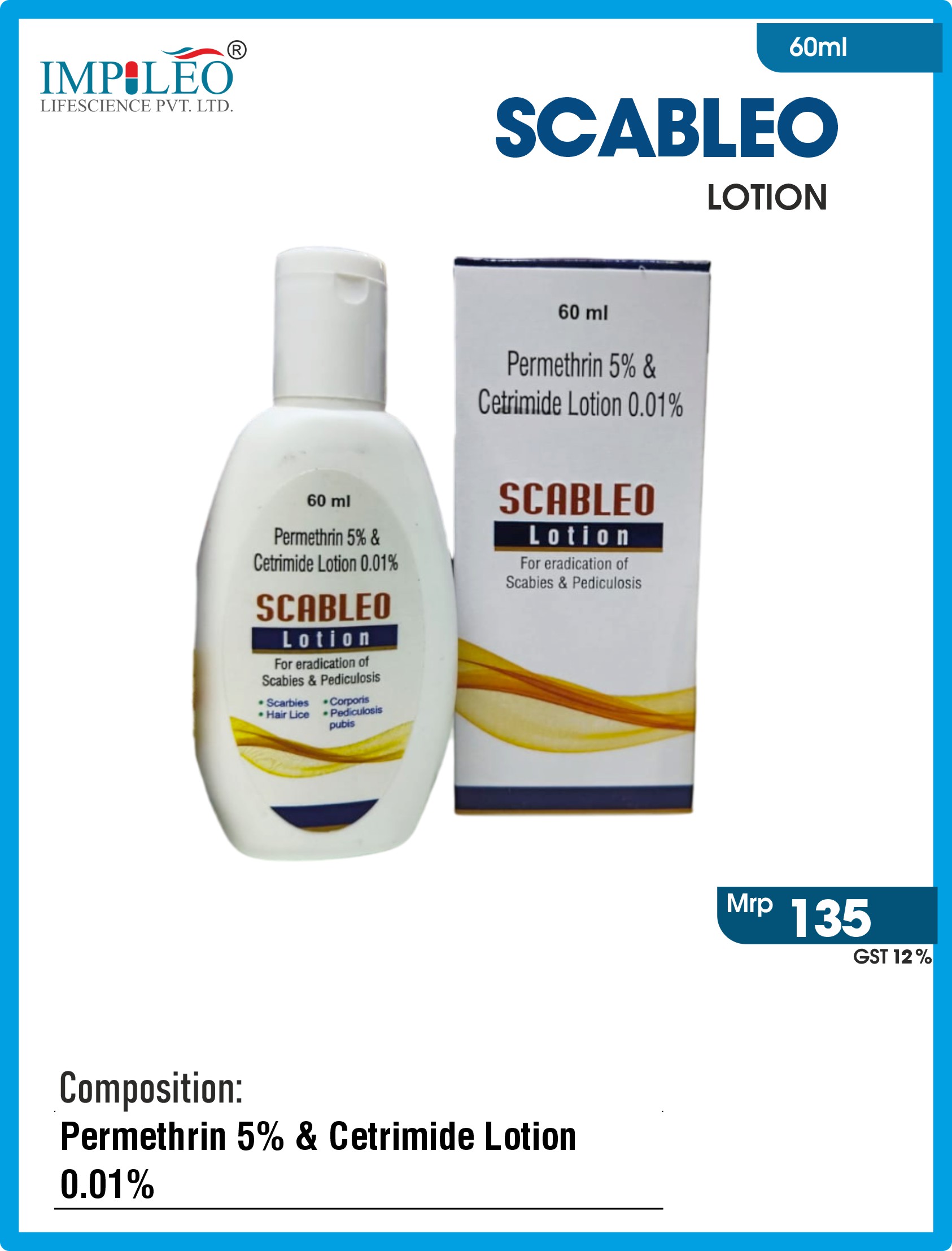 Top PCD Pharma Franchise in Chandigarh Provides SCABLEO LOTION for Skin Health