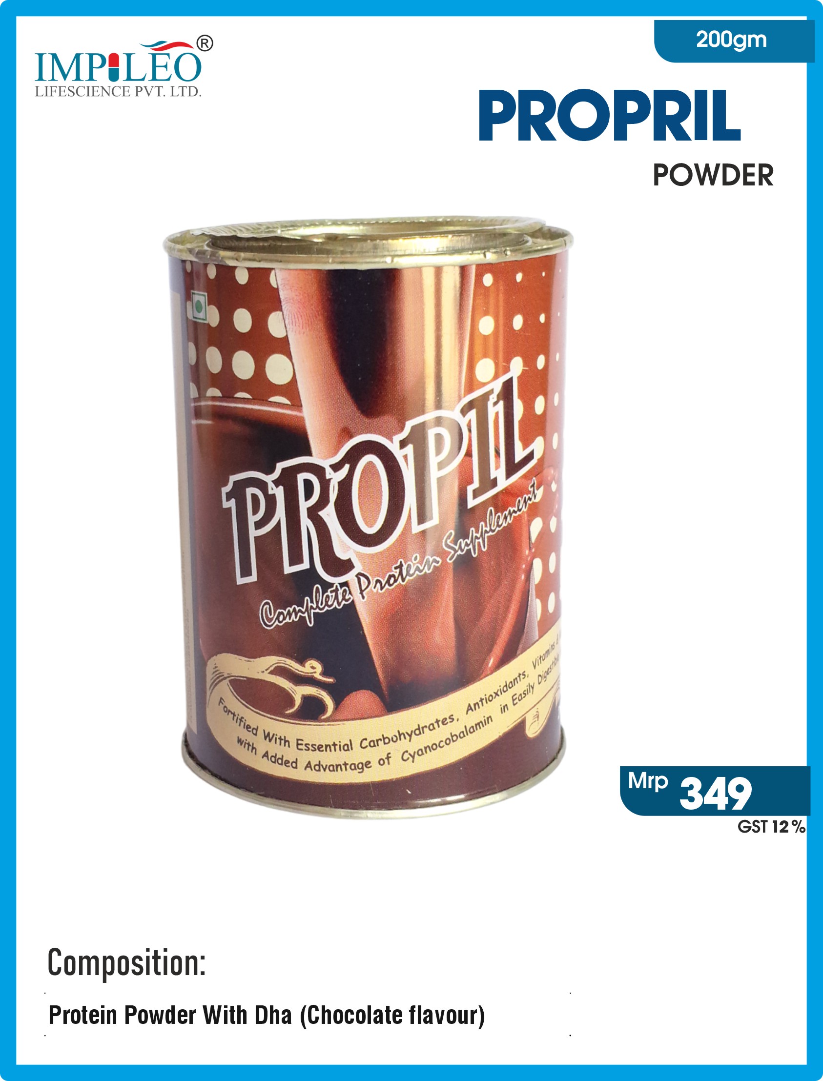 Premium Propil Powder (Chocolate Flavour) from Leading Third Party Manufacturer in India