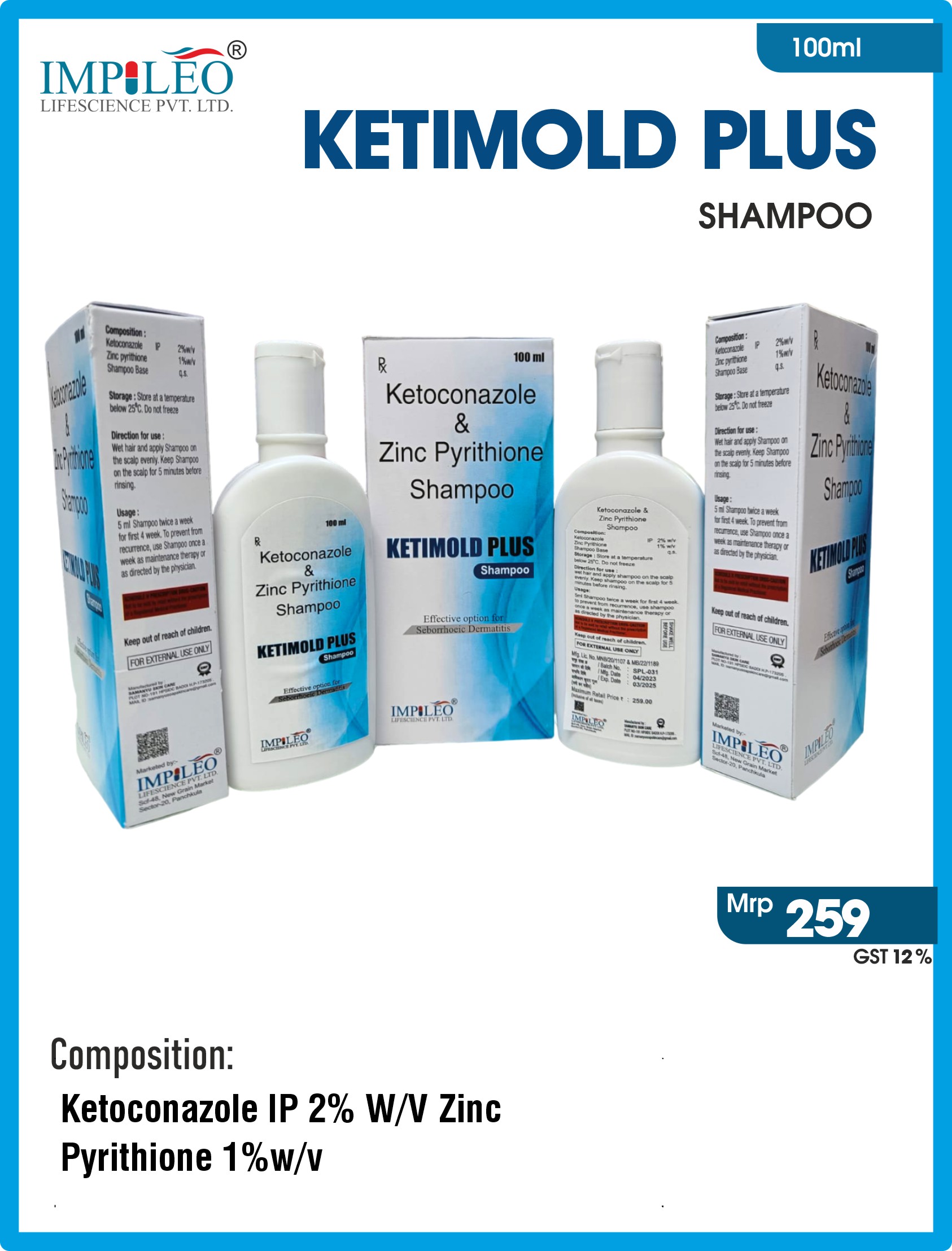 Top PCD Pharma Franchise in India Offers KETIMOLD PLUS Shampoo for Scalp Health