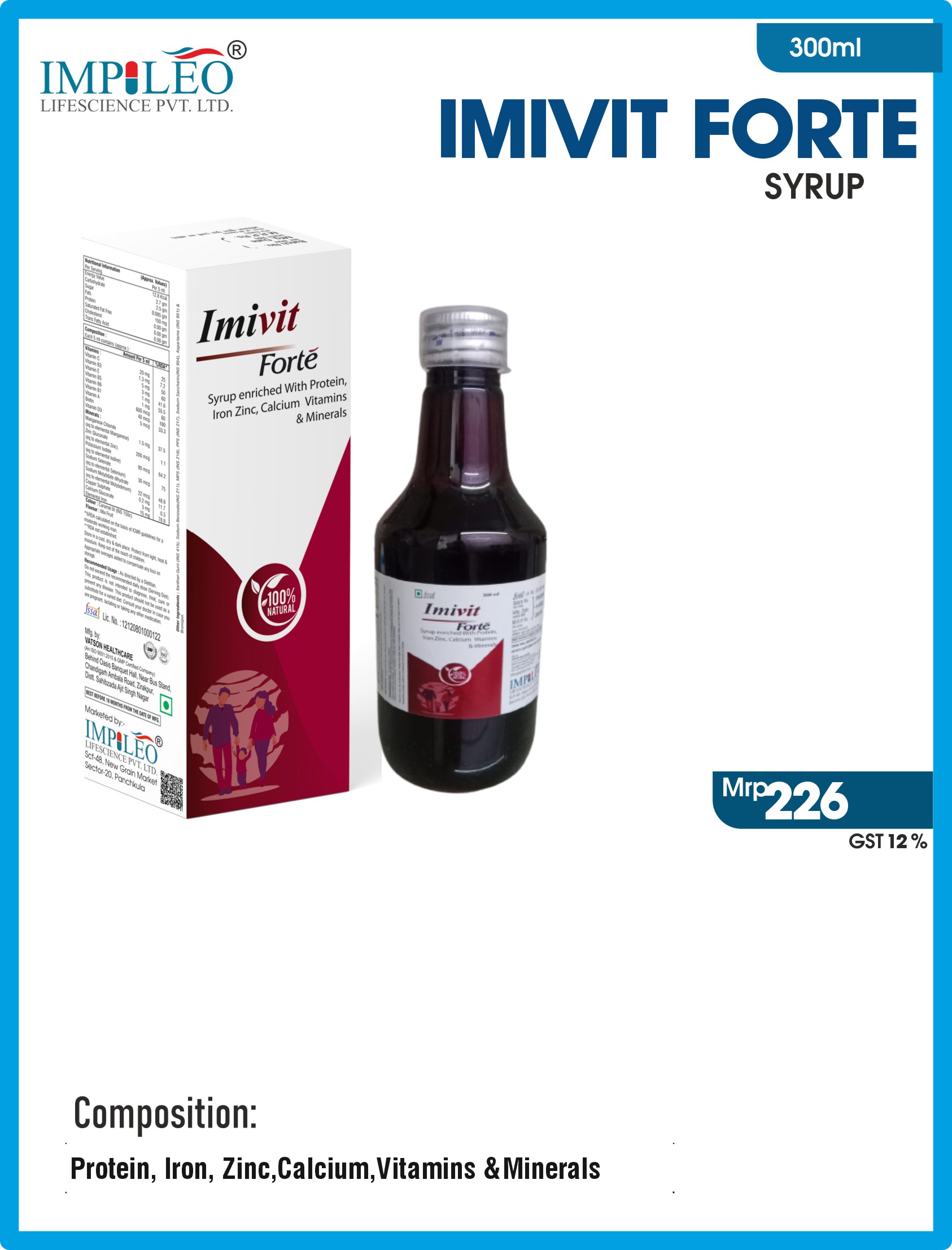 Discover Excellence: IMIVIT FORTE SYRUP, Crafted by Premier Third Party Manufacturing in India