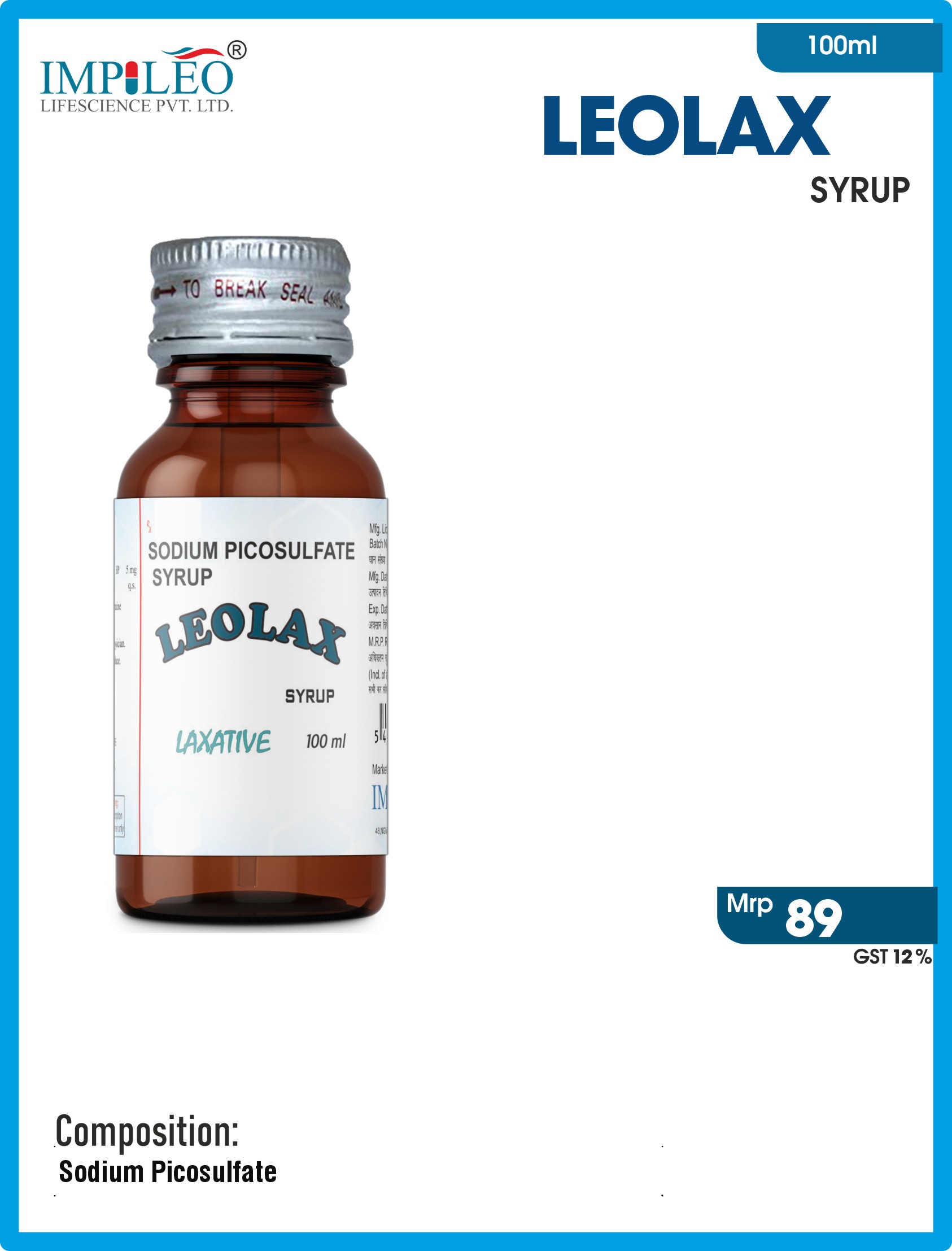 LEOLAX SYRUP: Enhancing Digestive Health with Premier Third-Party Manufacturing in India