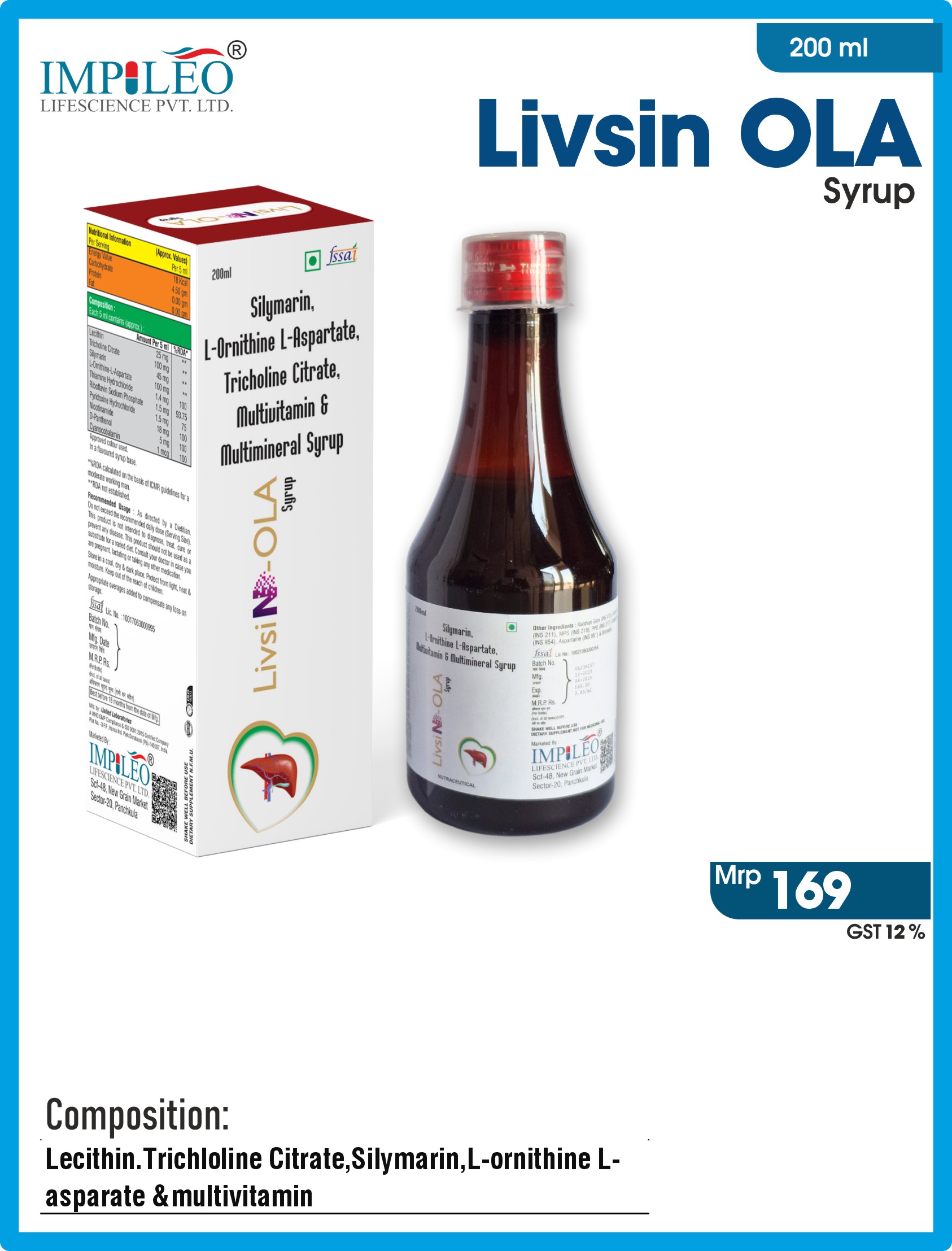  LIVSIN OLA SYRUP : Empowering Liver Health with Premier PCD Pharma Franchise in India