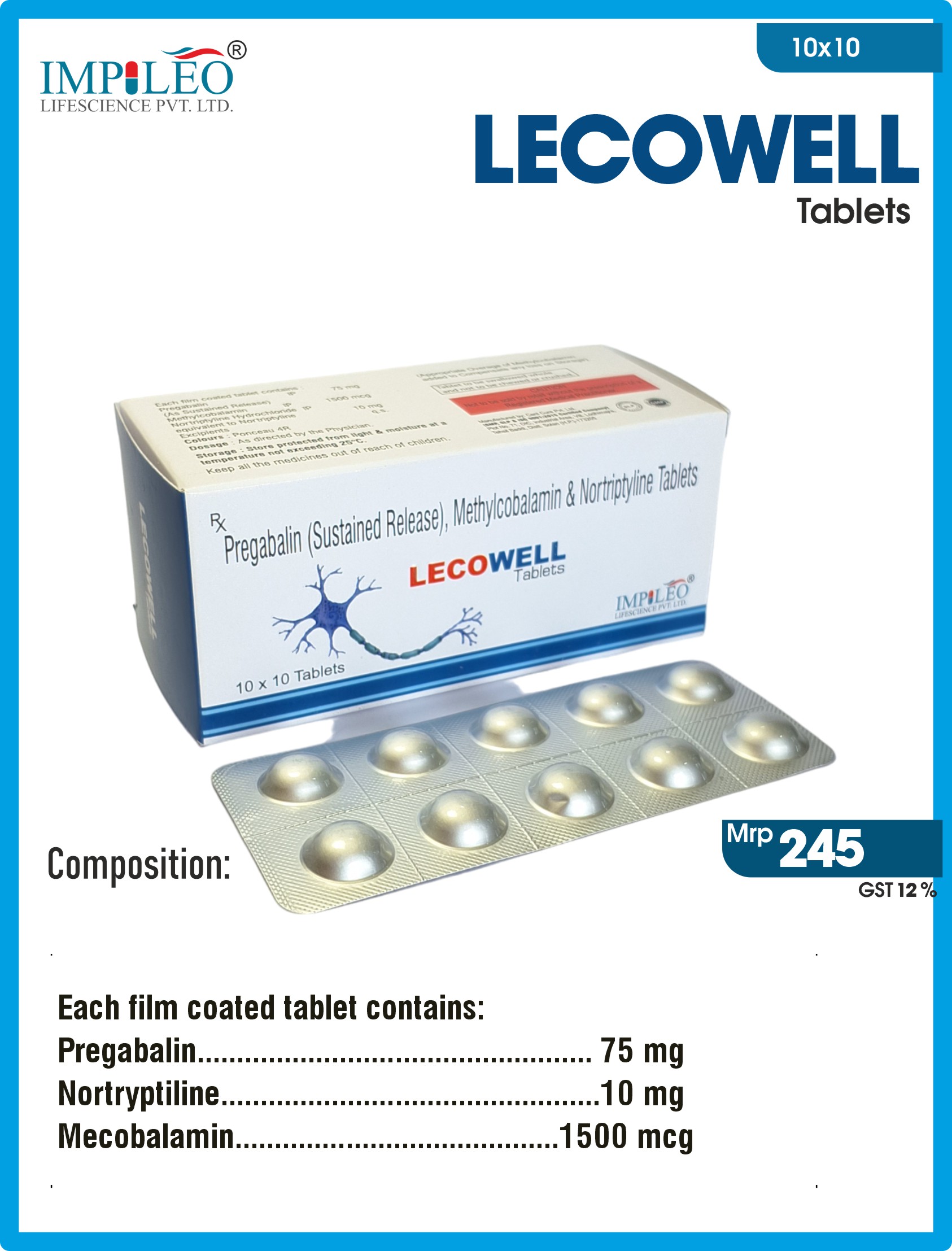 Secure Your Supply : Trusted PCD Pharma Franchise in India for Quality LECOWELL Tablets