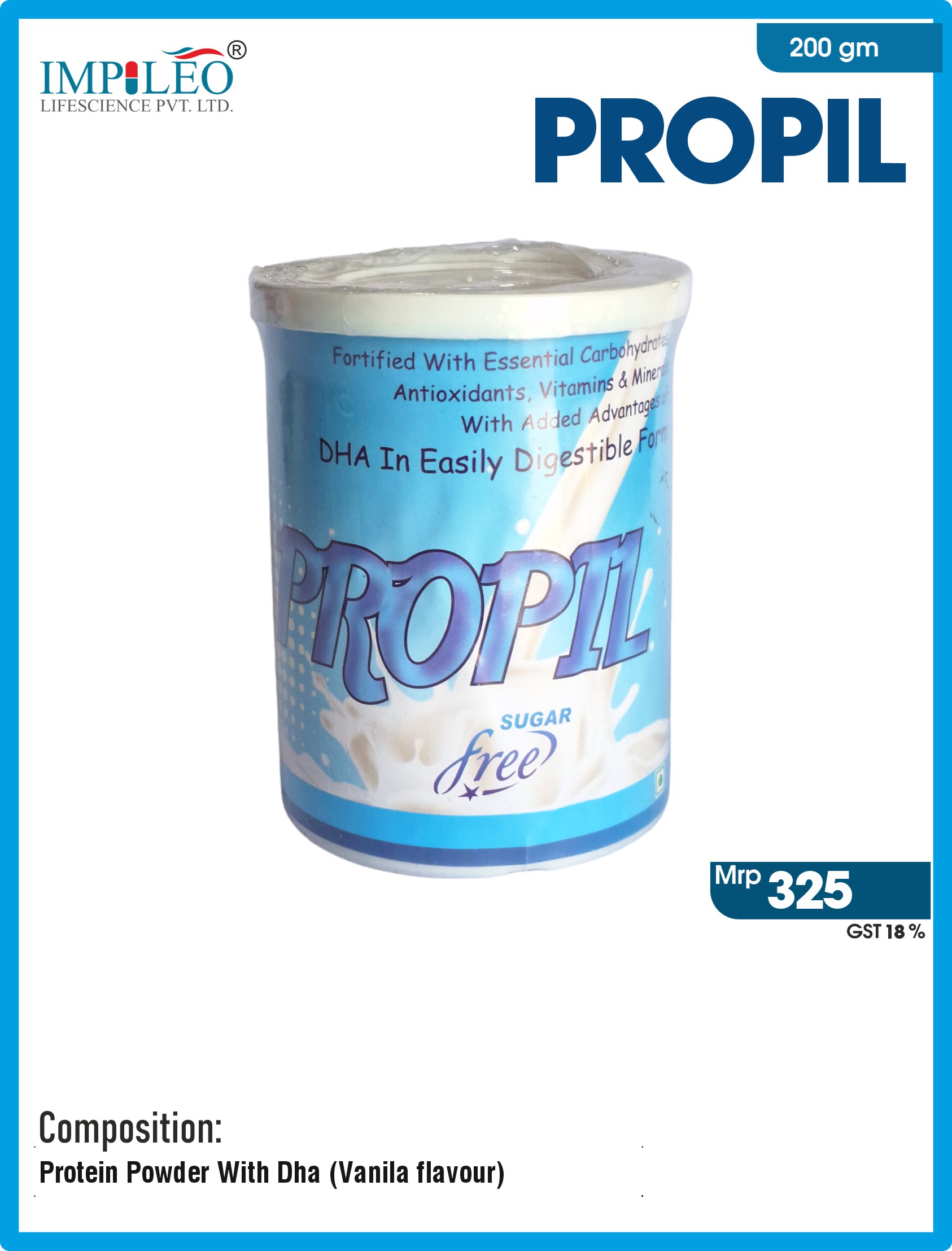 Elevate Your Fitness Routine : Premium Propil Powder (Vanilla Flavour) from Leading Third Party Manufacturing in Baddi